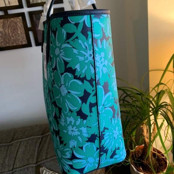 Authentic KATE SPADE leather Floral zip top tote Limited Edition - Picture 6 of 9